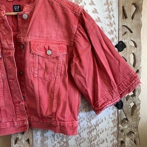 GAP Red Denim Jacket